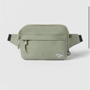 NWOT . Kids Zara belt bag. Never used. Sage green belt bag/fanny pack